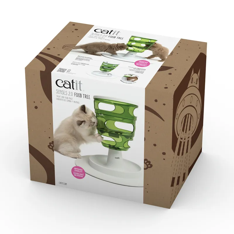 catit Senses 2.0 Futterbaum Katzenspielzeug Expressversand